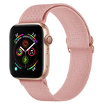 Polyester Nylon Watchband For Apple Watch Series, 7 41mm / 6&SE&5&4 40mm / 3&2&1 38mm, 7 45mm / 6&SE&5&4 44mm / 3&2&1 42mm
