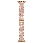 22mm Metal Opal Watchband For Apple Watch Series, 7 41mm / 6&SE&5&4 40mm / 3&2&1 38mm, 7 45mm / 6&SE&5&4 44mm / 3&2&1 42mm