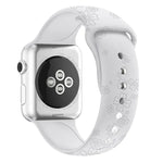 Four-leaf Clover Embossing Silicone Watchband For Apple Watch Series, 7 45mm / 6&SE&5&4 44mm / 3&2&1 42mm, 7 41mm / 6&SE&5&4 40mm / 3&2&1 38mm