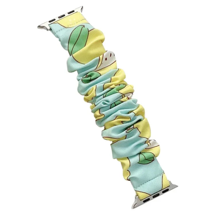 Single Loop Elasticity Cloth Fruit Watchband For Apple Watch Series, 7 41mm / 6&SE&5&4 40mm / 3&2&1 38mm, 7 45mm / 6&SE&5&4 44mm / 3&2&1 42mm