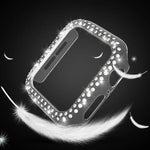 Double-Row Diamond PC Watch Case For Apple Watch Series, 7 41mm, 7 45mm