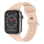 Butterfly Buckle Silicone Watchband, Size: S For Apple Watch Series, 7 41mm / 6&SE&5&4 40mm / 3&2&1 38mm