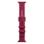 Braided Texture Silicone Watchband For Apple Watch Series, 7 41mm / 6&SE&5&4 40mm / 3&2&1 38mm, 7 45mm / 6&SE&5&4 44mm / 3&2&1 42mm
