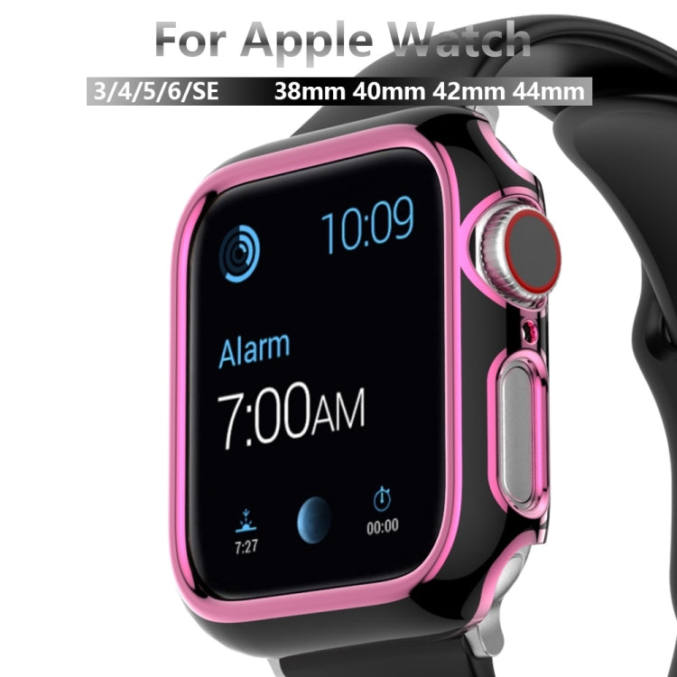 Two-color Electroplating PC Watch Case For Apple Watch Series, 3&2&1 38mm, 3&2&1 42mm