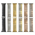 Aluminum Alloy Gear Matte Watchband For Apple Watch Series, 7 41mm / 6&SE&5&4 40mm / 3&2&1 38mm, 7 45mm / 6&SE&5&4 44mm / 3&2&1 42mm