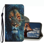 Coloured Drawing Pattern Leather Phone Case, For iPhone 13 mini, For iPhone 13, For iPhone 13 Pro