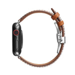Slimming Butterfly Buckle Watchband For Apple Watch Series, 7 41mm / 6&SE&5&4 40mm / 3&2&1 38mm
