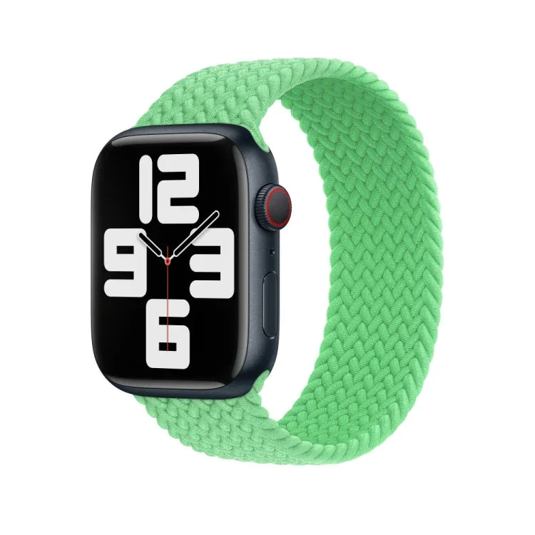 Nylon Braided Watch Band For Apple Watch Series 7 45mm / 6&SE&5&4 44mm / 3&2&1 42mm, 135mm, 150mm, 165mm