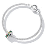 S925 Sterling Silver Butterfly Flower Beads DIY Bracelet Necklace Accessories, Butterfly Flower
