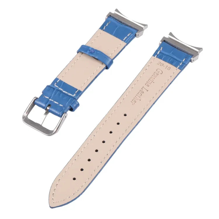 Slub Texture Leather Watch Band, For Samsung Galaxy Watch4 40mm/44mm