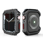Carbon Fiber Contrast Color Protective Case, For Apple Watch Series 9 / 8 / 7 41mm, For Apple Watch Series 9 / 8 / 7 45mm, For Apple Watch Series 6 & SE & 5 & 4 44mm, For Apple Watch Series 6 & SE & 5 & 4 40mm