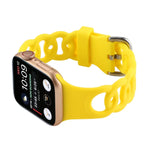 Hollow Silicone Watch Band For Apple Watch Series, 7 41mm / 6&SE&5&4 40mm / 3&2&1 38mm, 7 45mm / 6&SE&5&4 44mm / 3&2&1 42mm