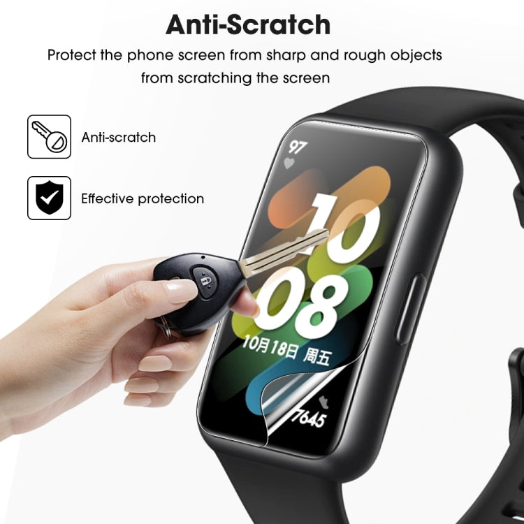 For Huawei Band 7 / 7 NFC HD Scratch-proof Full Screen TPU Soft Film, 1 PC, 5 PCS