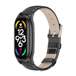 MIJOBS Plus Genuine Leather Watch Band, For Xiaomi Mi Band 7 / 7 NFC