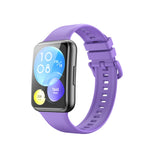 Solid Color Silicone Watch Band, For Huawei Watch Fit 2
