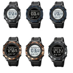 SKMEI 1872 Stainless Steel Buckle PU Strap Waterproof Electronic Watch, White, Black