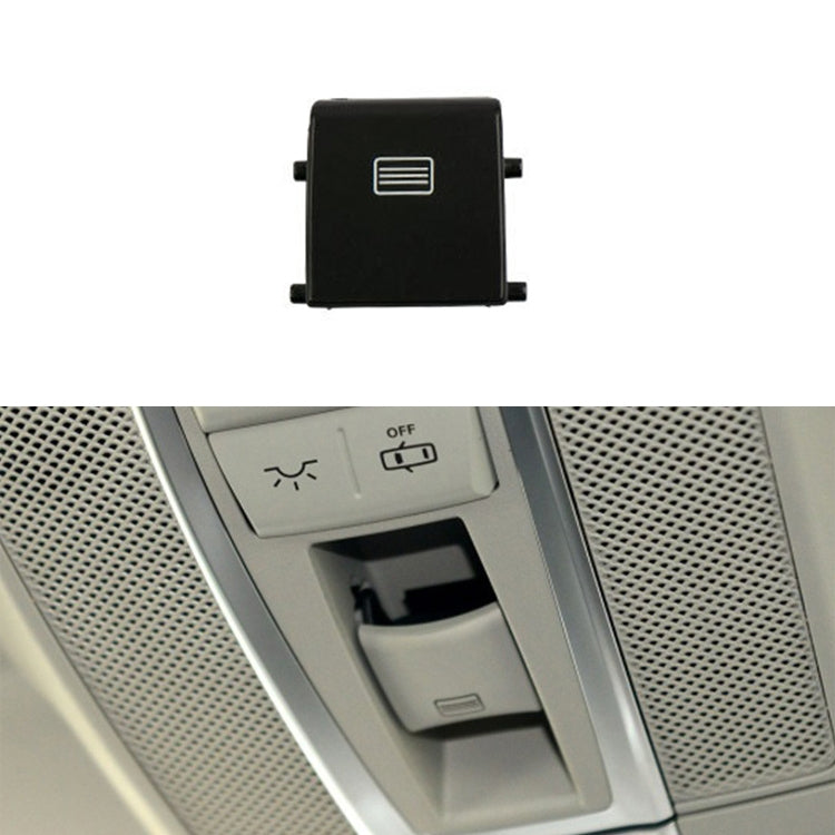 Car Dome Light Button Sunroof Window Switch Button for Mercedes-Benz W166 / W292 2012-, Left Driving, Flat, Convex