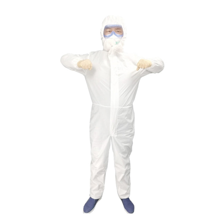 Waterproof Disposable SF Non-woven Breathable Film Siamese Isolation Suit Safely Clothes, 155cm / XS, 160cm / S, 165cm / M, 170cm / L, 175cm / XL, 180cm / XXL, 185cm / XXXL, 190cm / XXXXL