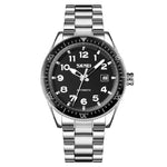 SKMEI 9232 Stainless Steel Buckle Glass Mirror Waterproof Resistant Quartz Watch