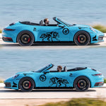 2 PCS/Set D-180 Wolf Totem Pattern Car Modified Decorative Sticker, D-180