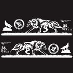 2 PCS/Set D-180 Wolf Totem Pattern Car Modified Decorative Sticker, D-180
