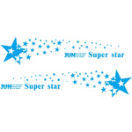 2 PCS/Set D-207 Star Pattern Car Modified Decorative Sticker, D-207