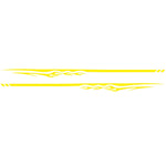 2 PCS/Set D-280 Flame Streak Pattern Car Modified Decorative Sticker, D-280