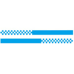 2 PCS/Set D-282 Waistline Pattern Car Modified Decorative Sticker, D-282