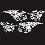 2 PCS/Set D-498 Pterosaur Spitfire Pattern Car Modified Decorative Sticker, D-498