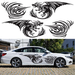 2 PCS/Set D-498 Pterosaur Spitfire Pattern Car Modified Decorative Sticker, D-498