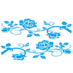 2 PCS/Set D-545 Rose Pattern Car Modified Decorative Sticker, D-545