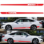 2 PCS/Set D-608 Stripe Pattern Car Modified Decorative Sticker, D-608