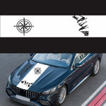 D-864 Compass Pattern Car Modified Decorative Sticker, D-864