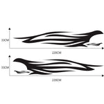 2 PCS/Set D-926 Fire Totem Pattern Car Modified Decorative Sticker, D-926