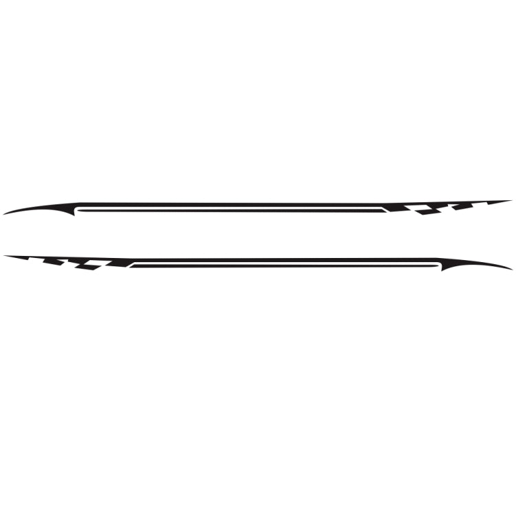 2 PCS/Set D-934 Waistline Pattern Car Modified Decorative Sticker
