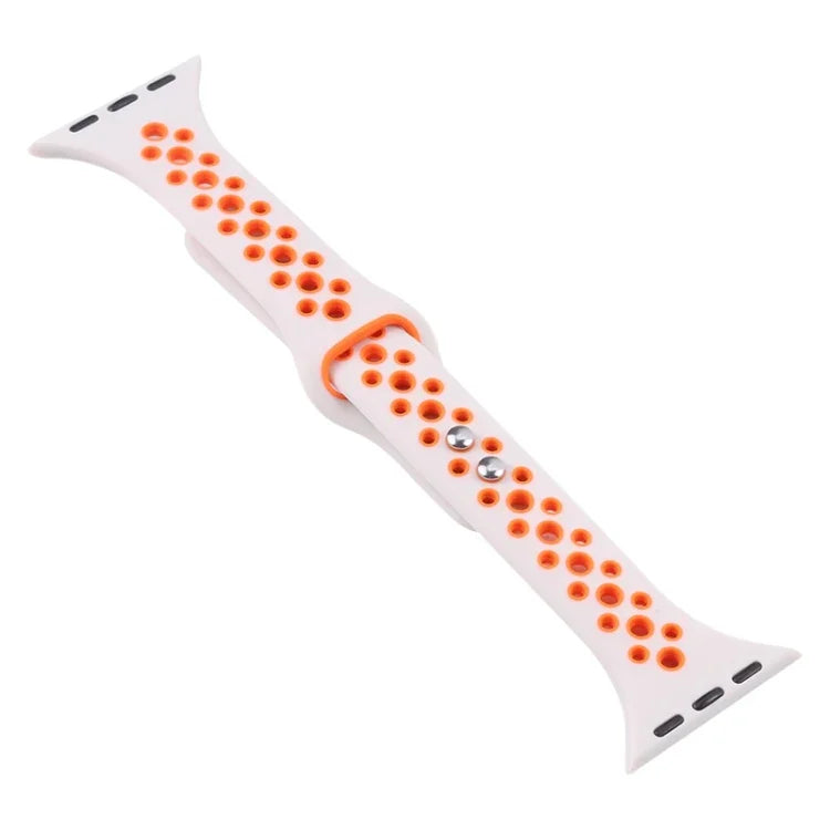 Double Nail Small Waist Watch Band For Apple Watch Series, 7 45mm / 6&SE&5&4 44mm / 3&2&1 42mm, 7 41mm / 6&SE&5&4 40mm / 3&2&1 38mm