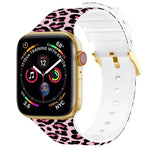 Square Buckle Color Printing Watch Band For Apple Watch Series, 7 45mm / 6&SE&5&4 44mm / 3&2&1 42mm, 7 41mm / 6&SE&5&4 40mm / 3&2&1 38mm