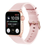 Universal Genuine Leather Watch Band For Apple Watch Series, 7 45mm / 6&SE&5&4 44mm / 3&2&1 42mm, 7 41mm / 6&SE&5&4 40mm / 3&2&1 38mm