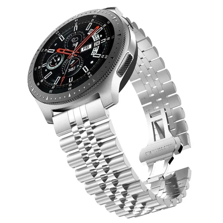 For Samsung Galaxy Watch 5 40mm / 44mm Five-bead Stainless Steel Watch Band