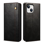 Simple Wax Crazy Horse Texture Horizontal Flip Leather Case, For iPhone 14, For iPhone 14 Plus, For iPhone 14 Pro, For iPhone 14 Pro Max