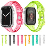 TPU 8-buckle Watch Band For Apple Watch Series, 7 45mm / 6&SE&5&4 44mm / 3&2&1 42mm, 7 41mm / 6&SE&5&4 40mm / 3&2&1 38mm