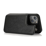 Butterflies Flowers Double Buckle Case, For iPhone 14 Pro Max, For iPhone 14 Pro, For iPhone 14, For iPhone 14 Plus