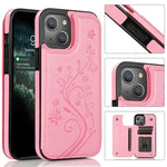 Butterflies Flowers Double Buckle Case, For iPhone 14 Pro Max, For iPhone 14 Pro, For iPhone 14, For iPhone 14 Plus