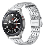 20mm Universal Seven-bead Stainless Steel Watch Band, 20mm