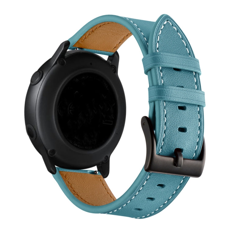 20mmFirst Layer Leather Sewing Thread Watch Band, For Huawei Watch GT3 Pro 43mm / 46mm