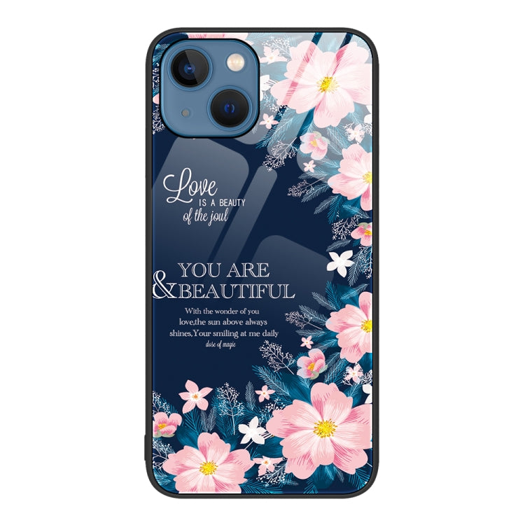Colorful Painted Glass Phone Case, For iPhone 14, For iPhone 13 Pro Max, For iPhone 13 Pro