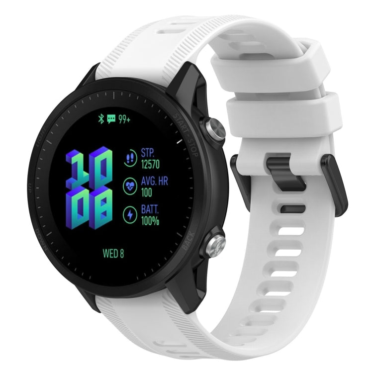 22mm Silicone Twill Watch Band, For Garmin Forerunner 955