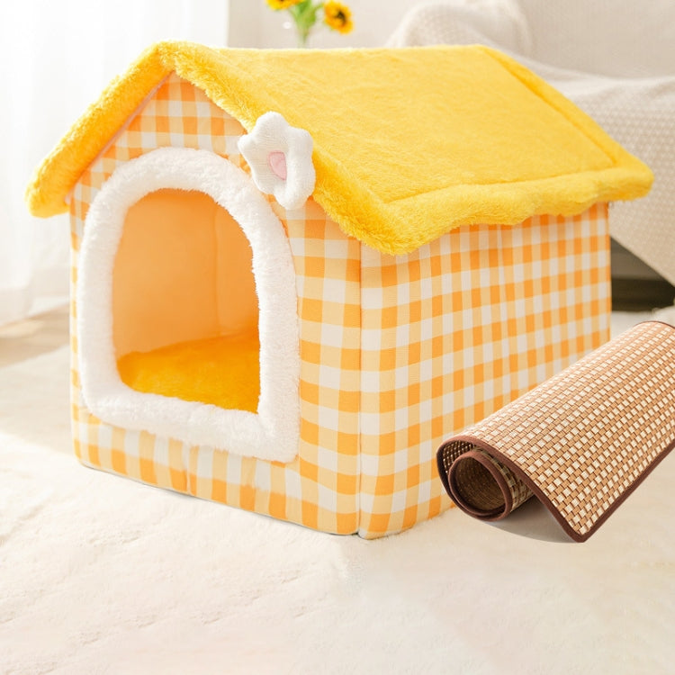 House Type Universal Removable and Washable Pet Dog Cat Bed Pet Supplies, M