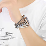 Jewelry Watch Band For Apple Watch Series, 7 45mm / 6&SE&5&4 44mm / 3&2&1 42mm, 7 41mm / 6&SE&5&4 40mm / 3&2&1 38mm