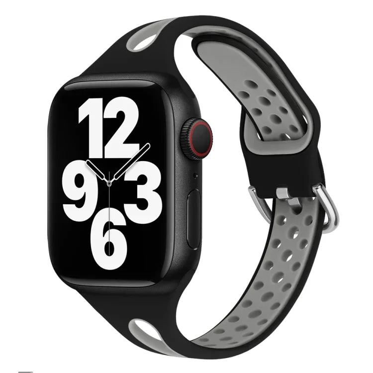 Water Drop Silicone Watch Band For Apple Watch Series, 7 41mm / 6&SE&5&4 40mm / 3&2&1 38mm, 7 45mm / 6&SE&5&4 44mm / 3&2&1 42mm